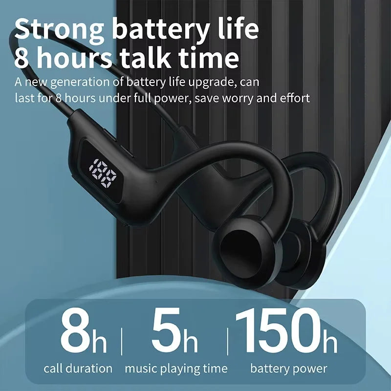 Wireless Earphone Bone Conduction Sport Swimming Bluetooth Compatible Headphone Hand-Free with Mic for Running X7 Earbuds